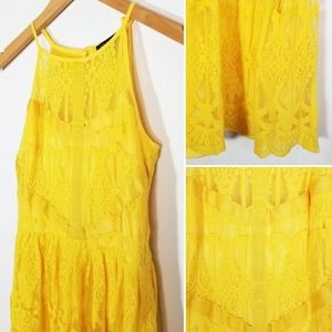 As U Wish - Yellow Lace Dress